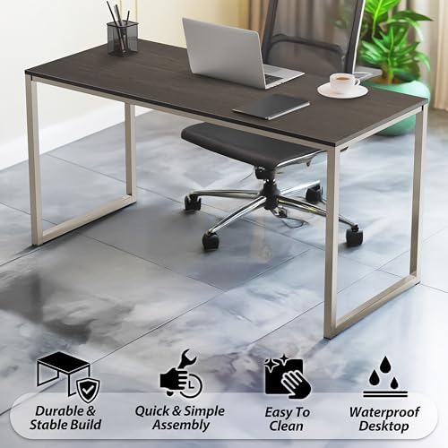 SHW Mission 32-Inch Home Office Computer Desk, Espresso - Image 4