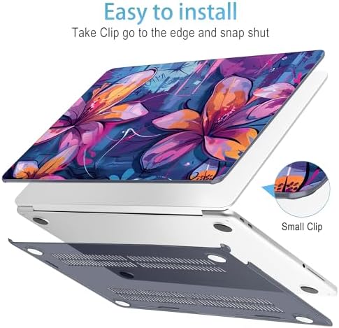 Mektron Case for 2026 MacBook Neo 13-inch A18 Pro chip A3404 Laptop Cover with 13-inch (Diagonal) Liquid Retina Display+ Keyboard Cover+ Screen Protector, Graffiti Flower - Image 5