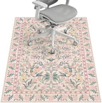 Office Chair Mat for Hardwood Floor & Tile Floor,36"x48"-Pink Flowers by LreedyMat