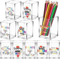 Cholemy 10 Pack Teacher Appreciation Gifts Bulk Pencil Holders, Clear by Cholemy