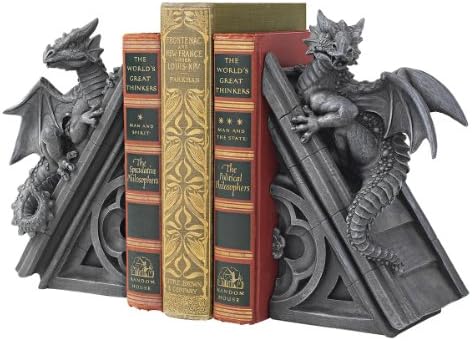 Design Toscano Castle Dragon Gothic Decor Decorative Bookend Statues, 8 - Image 5