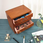Small Wooden Drawers Wooden Box with Drawer Brown - Image 4