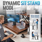 Standing Desk Converter, 25.16" x 15.75", Natural Wood - Image 4