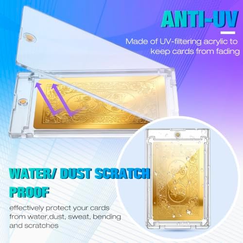 SATINIOR 100 Pcs Clear 55 Pt Ultra-Thin Card Holders for Trading Cards - Image 4