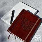 SETTINI® Vegan Leather Journal Gift Set with Pen 192 Pages, Heart - Image 2