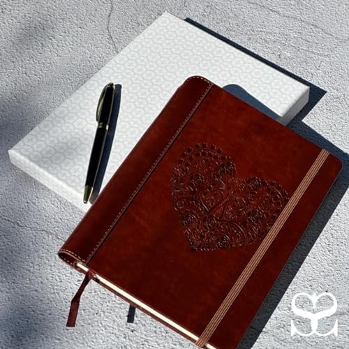 SETTINI® Vegan Leather Journal Gift Set with Pen 192 Pages, Heart - Image 2