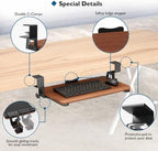 BONTEC Under Desk Keyboard Tray, Pull-Out Keyboard & Mouse Platform - Image 4