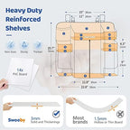 Sweeby Diaper Organizer for Changing Table and Crib - Nursery Diaper Stacker Hanging Caddy for Baby Essentials - Image 4