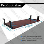 FRMSAET Under Desk 20/24/30 inch Keyboard Drawer Platform (30 in, Mahogany) - Image 4