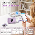 Phomemo Ribbon Printer, A30 Bluetooth Mini Label Maker Machine with 4 Tapes, Portable Ribbon Label Printer with Waterproof Labels, Rechargeable for Gift Wrap, Cloth Name Tag, in/Outdoor Use - Image 4