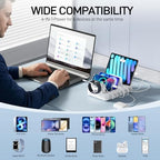 Charging Station for Multiple Devices, 50W 6 Ports Charging Dock with Stand - Image 4