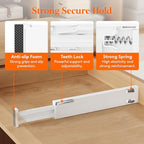 Lifewit 2.36" Upgrade Kitchen Drawer Dividers, Adjustable Drawer Organizer - Image 2
