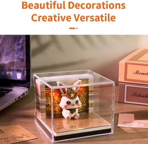 3D Memo Pad Time Piece Calendar 2027, 3D Tear-Off Art Desk Calendar 2027, Creative 3D Memo Pad Paper Art Tree House DIY Paper Carving Decoration (Rabbit Warrior) - Image 4