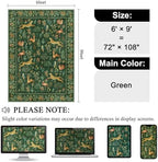 DUKINO 6x9 Area Rug, Washable Animal Living Room Rug Non Slip, Green - Image 2