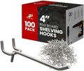 100 Pack PEG Board Pegboard Shelving Hooks 4" Length Wholesale Lot by FactorDuty