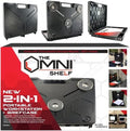 The OmniShelf Magnetic Portable Workstation + Toolbox, Computer & Laptop Stand, Multimeter Case, Utility Shelf w/ 50 lb Capacity, Hands Free Workstation Attaches to HVAC, Trucks & More (5 Count) by TheOmniShelf