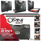 The OmniShelf Magnetic Portable Workstation + Toolbox, Computer & Laptop Stand, Multimeter Case, Utility Shelf w/ 50 lb Capacity, Hands Free Workstation Attaches to HVAC, Trucks & More (5 Count) by TheOmniShelf