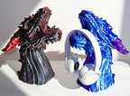 Dragon Headphone Stand and Holder, Gamer Gift, 15" Tall, Statue for Gamers (Purple & Blue Nebula, Regular 12" Tall) - Image 3