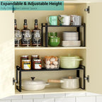 2 Pack Long Expandable Cabinet Organizer Shelves - Image 2
