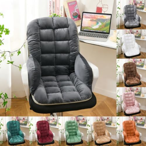 Office Chair Cushion Soft Dorm Desk Chair and Rocking Chair Cushion Non-Slip Seat Pad with Back for Kitchen Dining Chair - Image 7