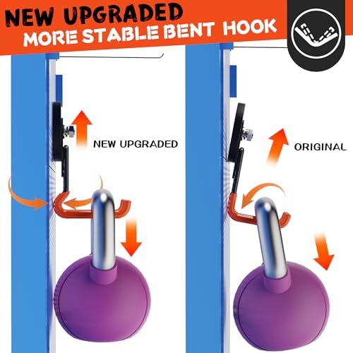 ULIBERMAGNET New Upgraded Heavy Duty Magnetic Garage Hooks,10 Pack Strong Large Magnet Hooks for Power Drill,Garden Tools,Hose,Pegboard,Garage, Workshop,Magnetic Storage Hook for Hanging(Orange) - Image 4
