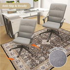 Office Chair Mat for Hardwood Floor, 48"x36" Easy Glide Computer Desk Mat Protector for Rolling Chair Under Desk Rug Nonslip Backing, Machine Wash (Modern) - Image 5