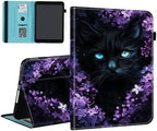 Case for Samsung Galaxy Tab S11 Ultra 14.6 Inch 2025(SM-X930/X936B),Card Slot PU Leather TPU Case Pen Holder Auto Wake Sleep,Cute Flower Cat by Unknown