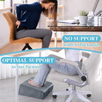 Under Desk Foot Rest, ROYALAY Ergonomic Office Footrest with 3 Adjustable Heights, High-Density Memory Foam Leg Rest for Home, Travel, Airplane with Washable Cover - Image 6