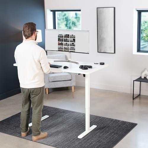VIVO White 60 x 30 in Standing Desk, DESK-KIT-0W6W - Image 2