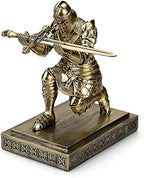 King's Guard Knight Pen Holder with a Letter Opener Desk Organizers Bronze - Image 5