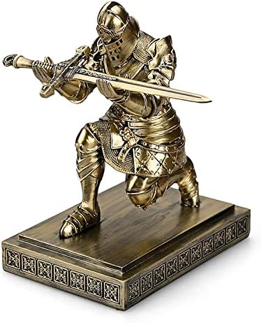 King's Guard Knight Pen Holder with a Letter Opener Desk Organizers Bronze - Image 5