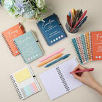 40 Pcs Motivational Inspirational Notebook Bulk with Notes Pen,Macaron - Image 4