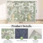Office Chair Mat for Hardwood Floor & Tile Floor,36"X 48"-Abstract Green - Image 2