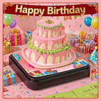 3D Calendar 2027,3D Desk Calendar 2027,3D Art Calendar Memo Pad 2027,Birthday cake Desktop Decoration,Tear-Away 3D Paper Art Notepad,Birthday Gift,New Year Gift/paper sculpture calendar (Birthday cake) - Image 2