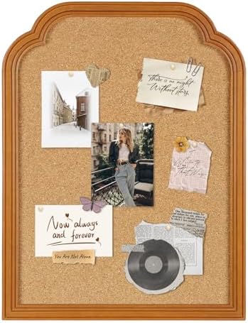 Cork Bulletin Board, 17.7"*23.6" Pin Board for Walls, Decorative Hanging Message Board for Home Office School - Memos, Notes, Photos, Vision Board(BN-4560) by Okydoky
