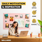 Vision Board - Cork Board for Walls, 59" x 36" | 15 Pack | Cork Board Tiles, Felt Bulletin Board, Large Corkboard, Cork Panel for Office, Felt wall Panels, Cork Panels, Corkboard Roll (Pink) - Image 5