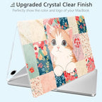 for New MacBook Air 13 inch Case 2026 M5 2025 M4 2024 M3 Chip– Aesthetic Lightweight Cute Design Clear Hard Shell 6-in-1 Bundle with TPU Keyboard Cover & 2X OTG Adapters, Lovely Cat - Image 4