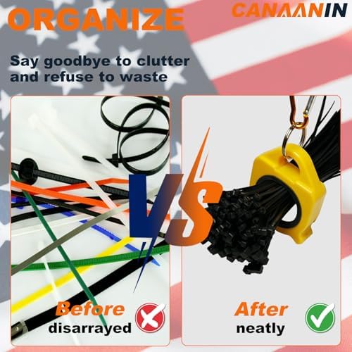 Zip Tie Holder Cable Tie Holder Heavy-Duty Colored Upgraded for Tool Belt Electrician Tool Tradie Bits Organized Strong Efficient Storage Reusable Portable 8 Pack (Blue) - Image 3