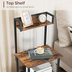 MAHANCRIS Printer Table with Storage, Home Printer Stand with File Cabinet, Fits A4/Letter Size Files, Printer Cabinet with Large Tabletop, Display Shelf, for Home Office, Rustic Brown PTHR3501 - Image 4