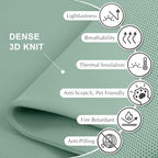 DECOLAB Portable Privacy Desk Tabletop Divider 48"x18", Aqua - Image 5