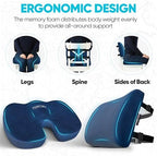FORTEM Seat Cushion & Lumbar Support for Office Chair, Wheelchair, Car - Image 6