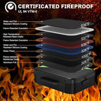 Noiposi Fireproof Document Box with Lock 5200℉-8 Layer - Image 2