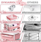SYKIARIOL 6 Drawer Rolling Cart for Craft Storage,Utility Cart,Colourful - Image 5
