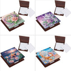 4Pcs Sticky Note Holder Diamond Art Painting Wooden Post Note Dispenser Memo Paper Storage Box Diamond Art by Numbers Mosaic Kits Office Desk Accessories-03 by ARTopet