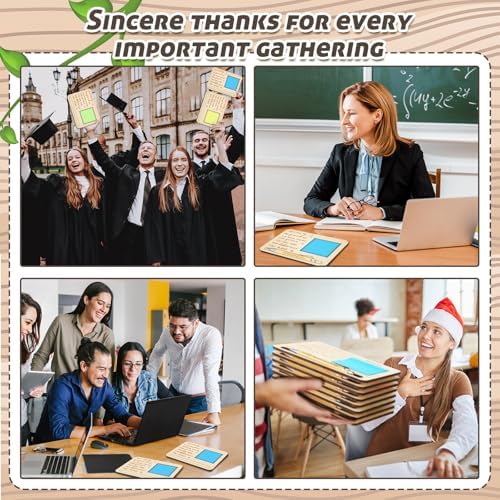 Kosiz 10 Set Wooden Sticky Note Holder Kit, Proud, Wood Color - Image 6