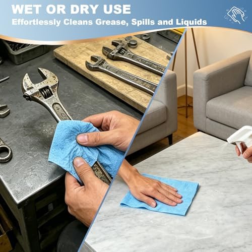 Multi-purpose Heavy Duty Cloth, Blue (15"x10", 500 PCS) - Image 4