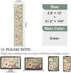DUKINO 2.6x12 Kitchen Runner Rug, Floral Non Slip Long Washable Rug, Green - Image 2