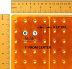 Azar Displays 771620-ORG Plastic Pegboard Wall Organizer - Garage Tool Organizer (Pack of 2) - Durable 1-Sided Wall Panel (16' W x 20' H x 1' D) - Orange - Image 5