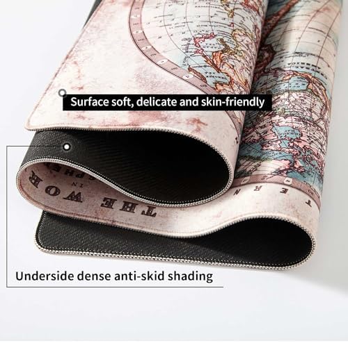 Map Mouse Pad, Large Extended Mouse Pad Keyboard 39.4” x 19.7” - Image 2
