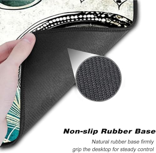 Keyboard Wrist Rest Set,Memory Foam Wrist Support Mouse Pad,31.5"x11.8" Desk Mat for Comfortable Typing & Pain Relief,Non-Slip Base for Office & Home Use - Abstract Flower - Image 3